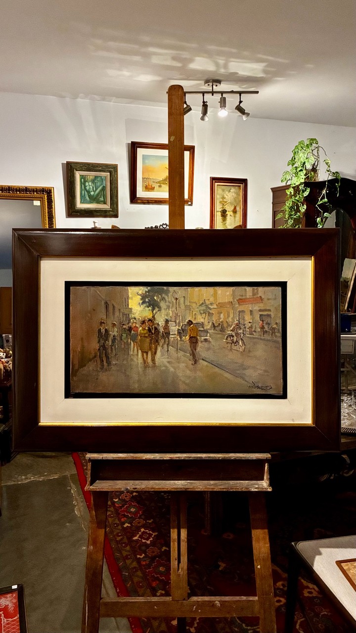 Quadro a Óleo Cena Urbana - Menase Waidergorn