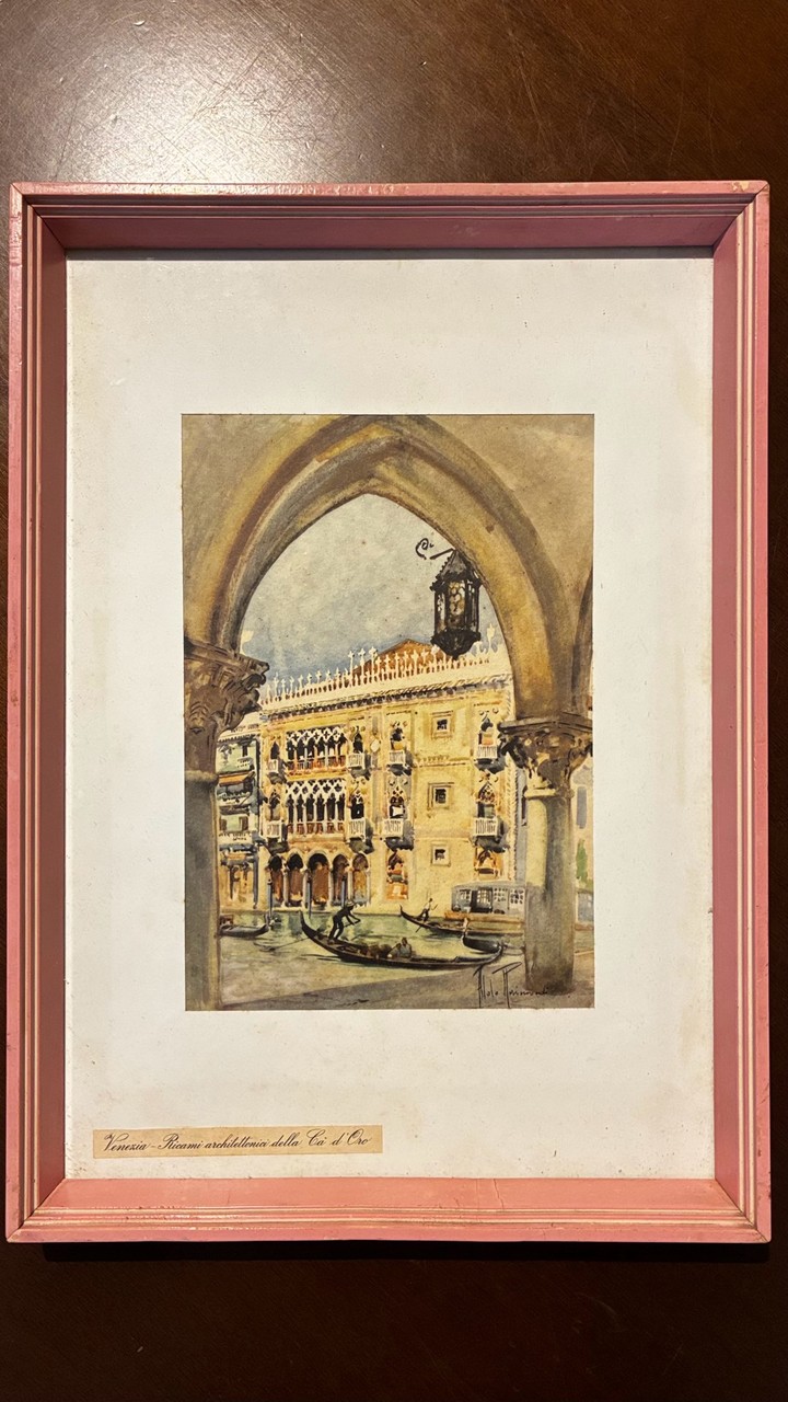 Quadro Aquarela Venezia Ca' d'Oro