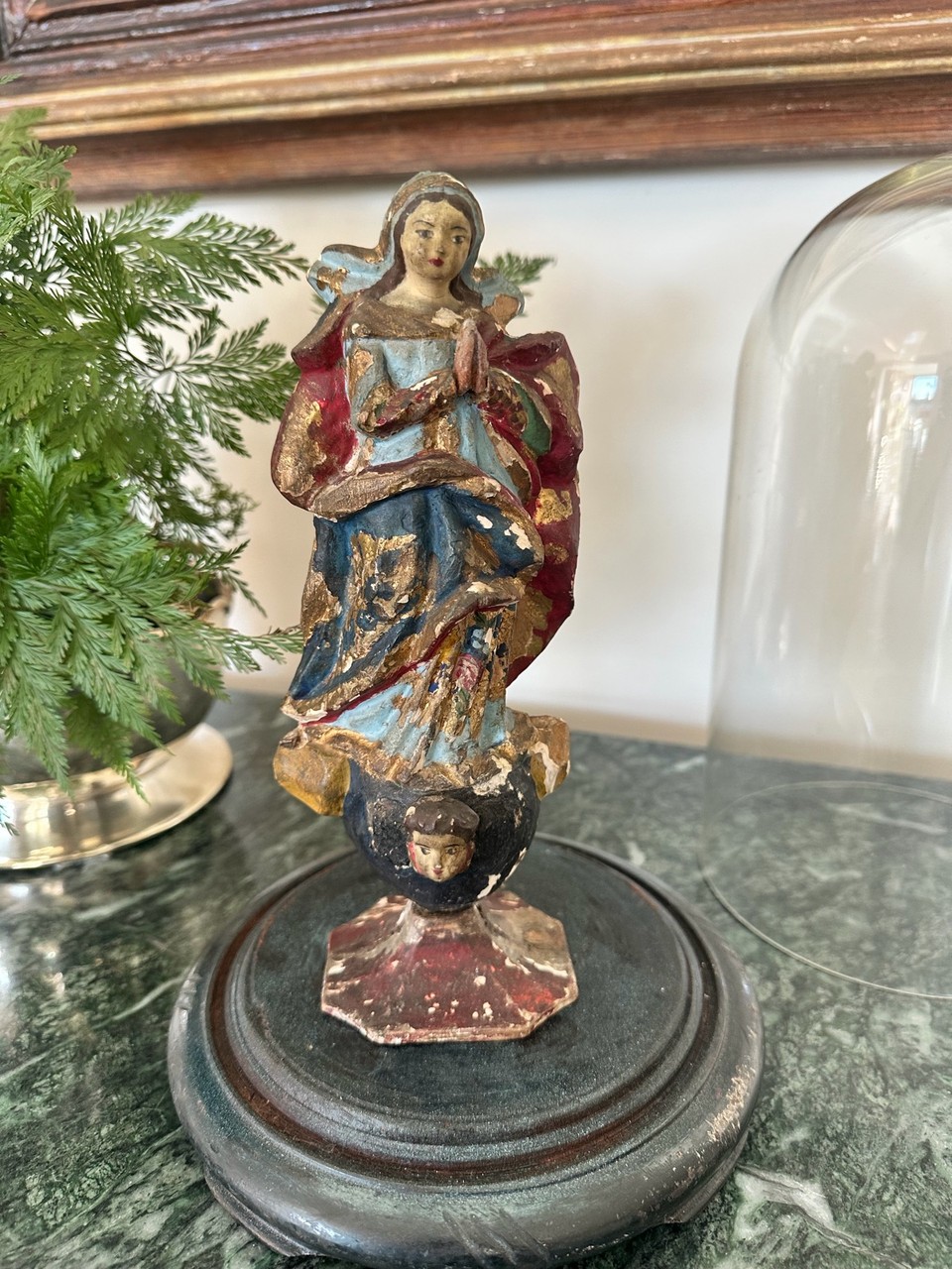 Imagem de Nossa Senhora da Imaculada Conceição em Madeira Policromada